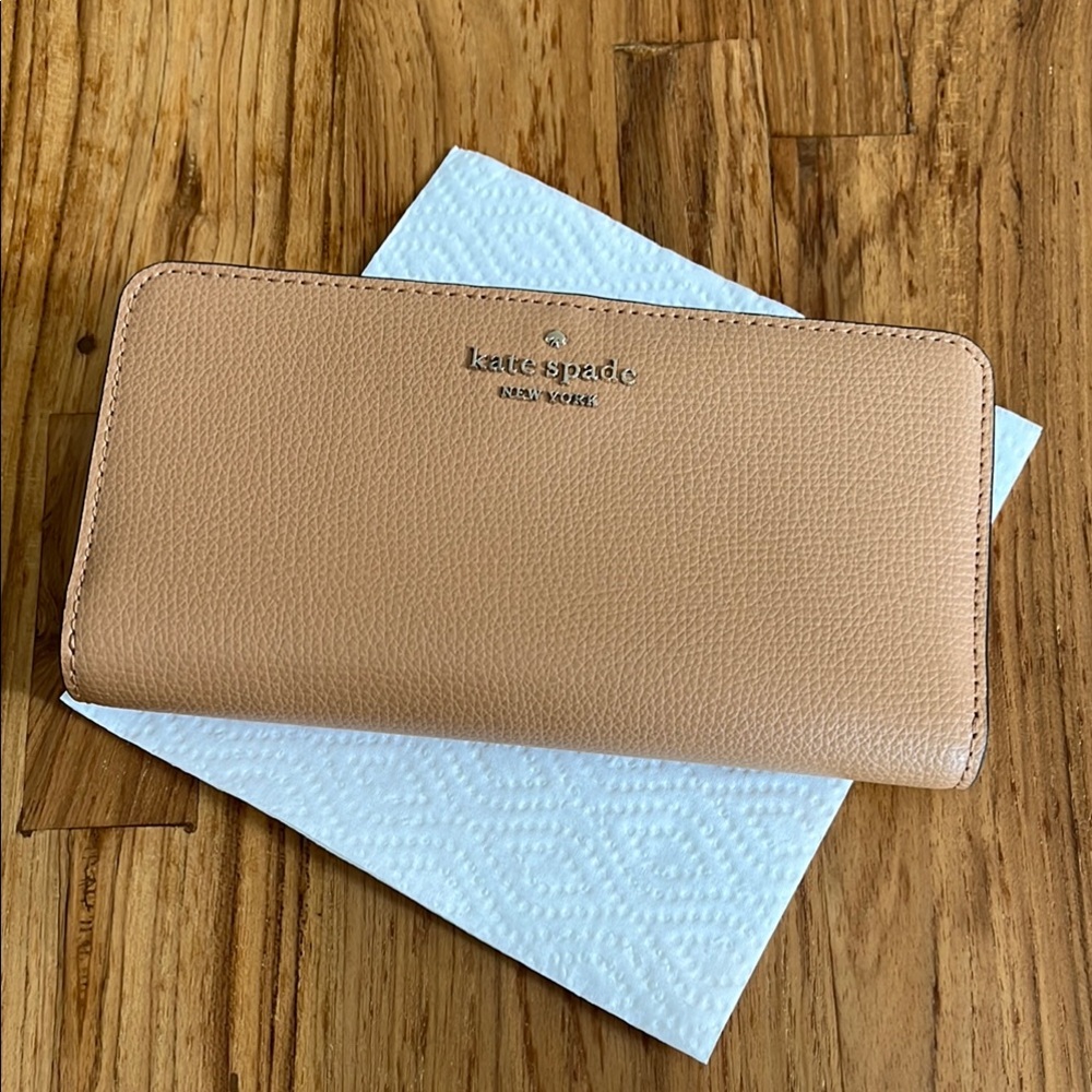 kate spade Tan Textured Wallet